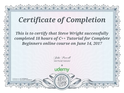 C++ Certificate